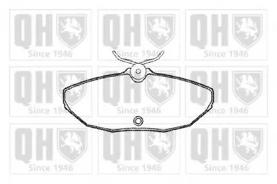 Комплект тормозных колодок, дисковый тормоз QUINTON HAZELL купить