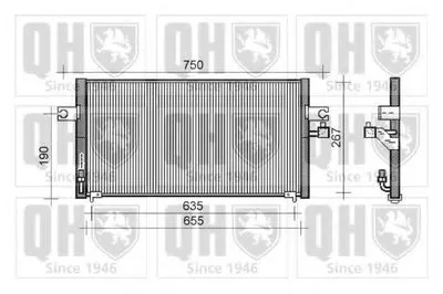 Конденсатор, кондиционер QUINTON HAZELL купить