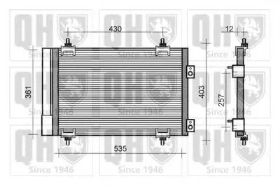 Конденсатор, кондиционер QUINTON HAZELL купить