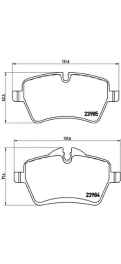 Комплект тормозных колодок, дисковый тормоз BREMBO купить