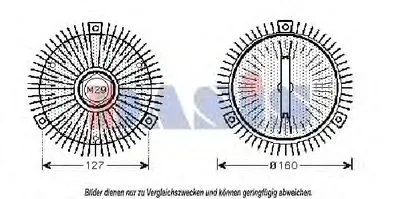 Сцепление, вентилятор радиатора AKS DASIS купить