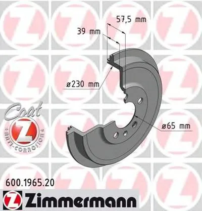 Тормозной барабан COAT Z ZIMMERMANN купить
