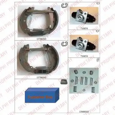 Комплект тормозных колодок DELPHI купить