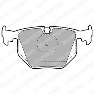 Комплект тормозных колодок, дисковый тормоз DELPHI купить