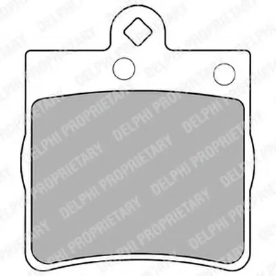 Комплект тормозных колодок, дисковый тормоз DELPHI купить