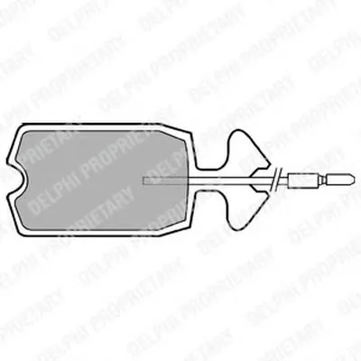 Комплект тормозных колодок, дисковый тормоз DELPHI купить