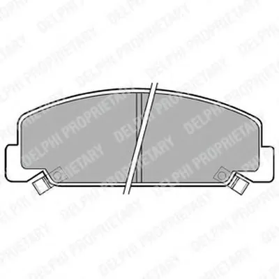 Комплект тормозных колодок, дисковый тормоз DELPHI купить
