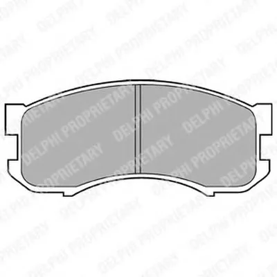 Комплект тормозных колодок, дисковый тормоз DELPHI купить