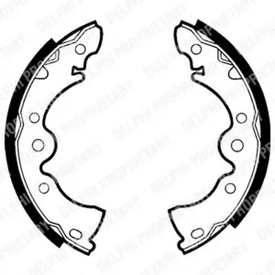 Комплект тормозных колодок DELPHI купить