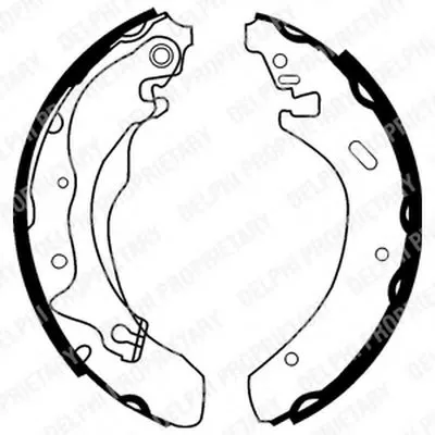 Комплект тормозных колодок DELPHI купить