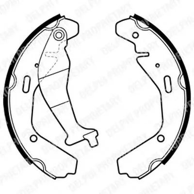 Комплект тормозных колодок DELPHI купить