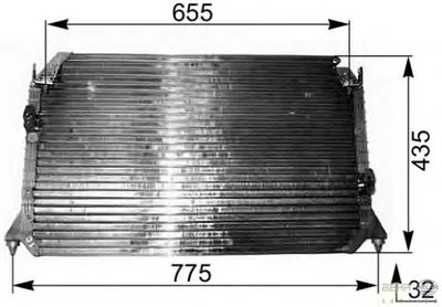 Конденсатор, кондиционер BEHR HELLA SERVICE купить