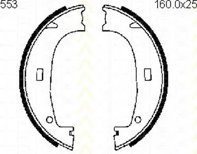 Комплект тормозных колодок, стояночная тормозная система TRISCAN купить