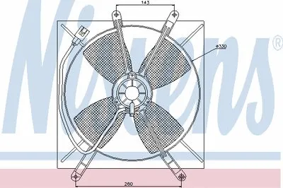 Вентилятор, охлаждение двигателя NISSENS купить