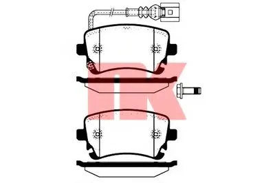 Комплект тормозных колодок, дисковый тормоз NK купить