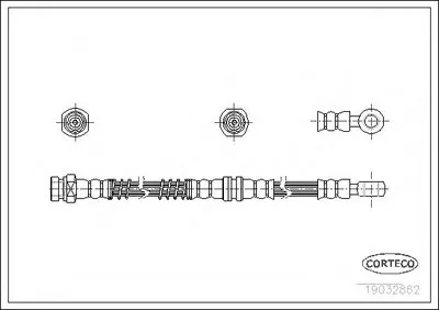 Тормозной шланг CORTECO купить