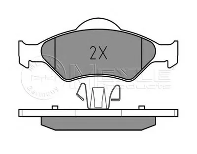 Комплект тормозных колодок, дисковый тормоз MEYLE купить