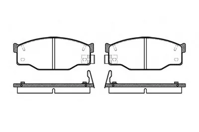 Комплект тормозных колодок, дисковый тормоз REMSA купить