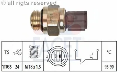 Термовыключатель, вентилятор радиатора FACET купить