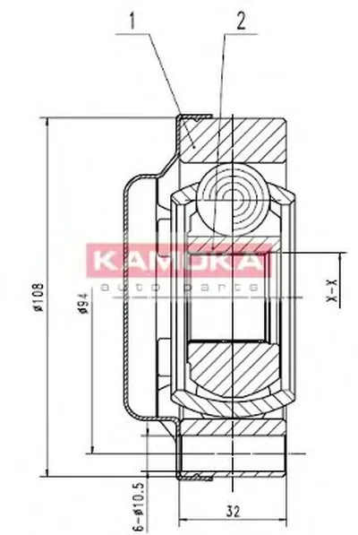 Шарнирный комплект, приводной вал KAMOKA KAMOKA купить