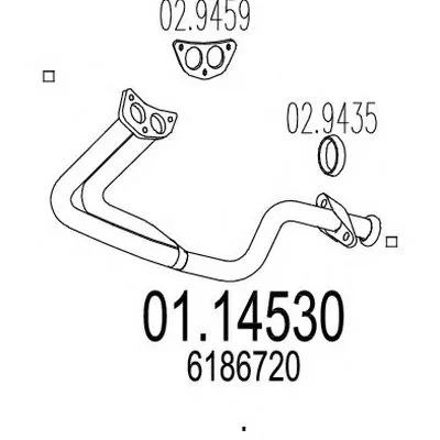 Труба выхлопного газа MTS купить