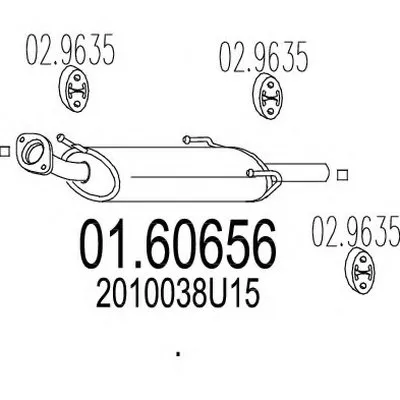 Глушитель выхлопных газов конечный MTS купить
