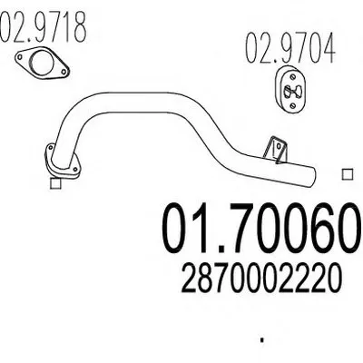 Труба выхлопного газа MTS купить