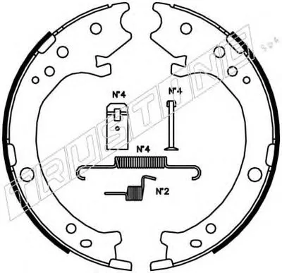Комплект тормозных колодок, стояночная тормозная система TRUSTING купить