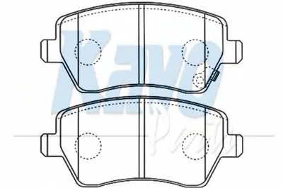 Комплект тормозных колодок, дисковый тормоз MK KASHIYAMA KAVO PARTS купить