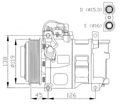 Компрессор, кондиционер NRF купить