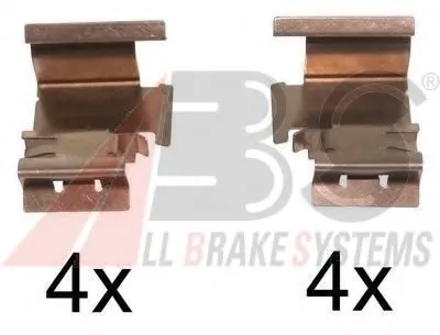 Комплектующие, колодки дискового тормоза A.B.S. купить