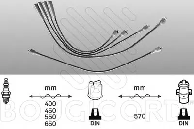 Комплект проводов зажигания BOUGICORD купить