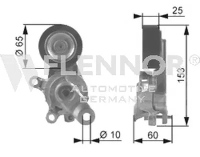 Натяжная планка, поликлиновой ремень FLENNOR купить