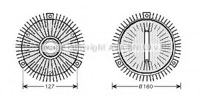 Сцепление, вентилятор радиатора AVA QUALITY COOLING купить