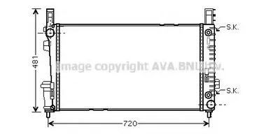 Радиатор, охлаждение двигателя AVA QUALITY COOLING купить