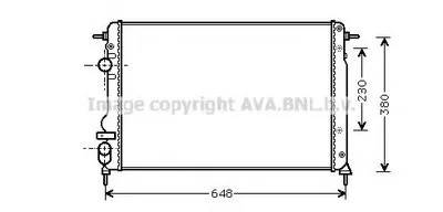 Радиатор, охлаждение двигателя AVA QUALITY COOLING купить