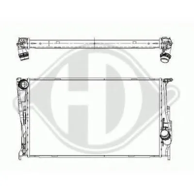 Радиатор, охлаждение двигателя DIEDERICHS купить
