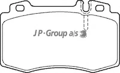 Комплект тормозных колодок, дисковый тормоз QH JP GROUP купить