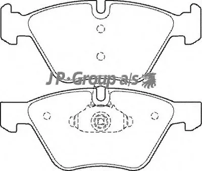 Комплект тормозных колодок, дисковый тормоз QH JP GROUP купить