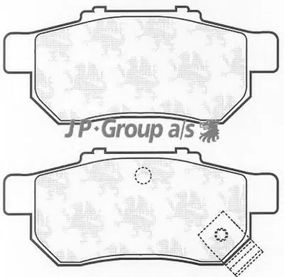 Комплект тормозных колодок, дисковый тормоз QH JP GROUP купить