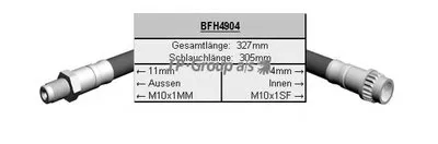 Тормозной шланг QH JP GROUP купить