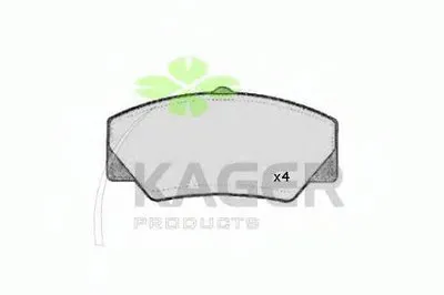 Комплект тормозных колодок, дисковый тормоз KAGER купить