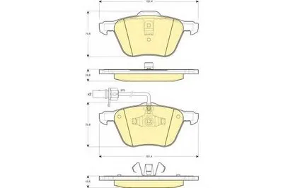 Комплект тормозных колодок, дисковый тормоз GIRLING купить