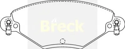 Комплект тормозных колодок, дисковый тормоз BRECK купить