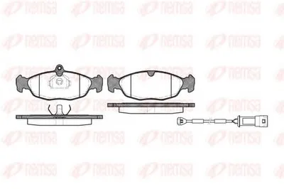 Комплект тормозных колодок, дисковый тормоз KAWE купить