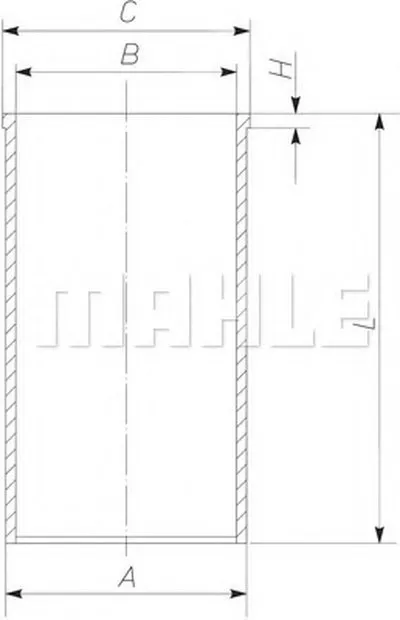 Гильза цилиндра MAHLE ORIGINAL купить