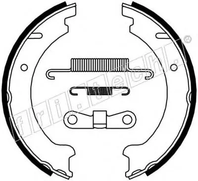 Комплект тормозных колодок, стояночная тормозная система fri.tech. купить