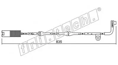 Сигнализатор, износ тормозных колодок fri.tech. купить