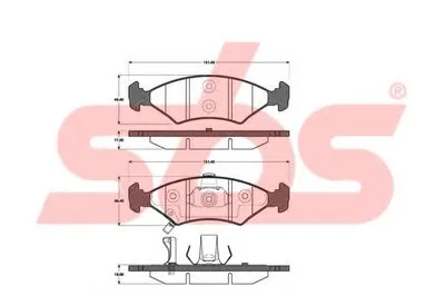 Комплект тормозных колодок, дисковый тормоз sbs купить
