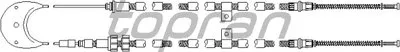 Трос, стояночная тормозная система TOPRAN купить